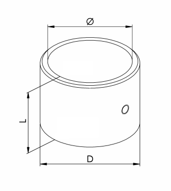 Slim Wall Flange - Model 0748 CAD Drawing